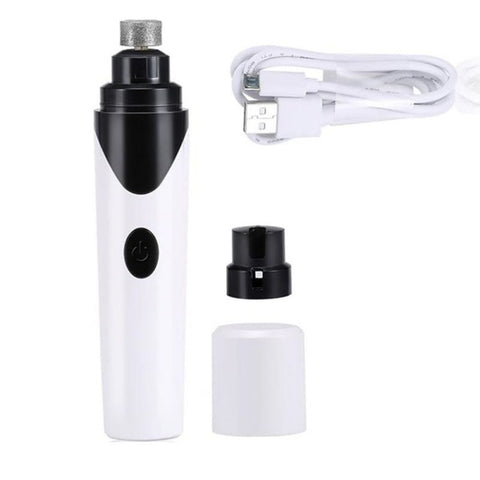 Amoladora de uñas eléctrica USB para cuidado de perros y gatos recargable, cortaúñas para mascotas